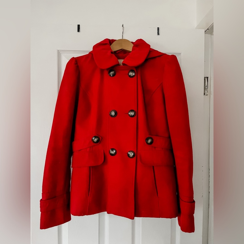 Red Peacoat